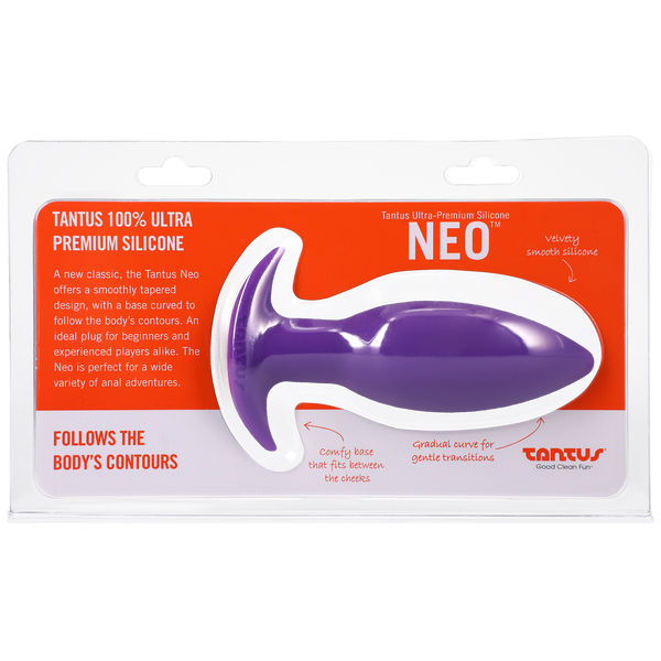 Tantus Silicone Neo Silicone Butt Plug Purple - anal toys Idaho