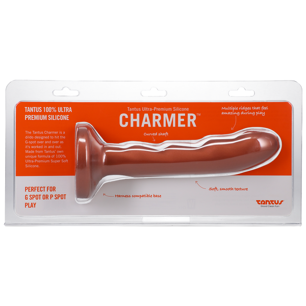 Charmer - Copper dildo designed for G-spot and P-spot pleasure, made from ultra-premium silicone, perfect for sexual wellness.