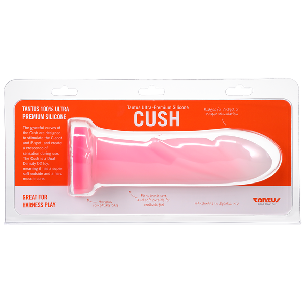 Cush Rose Quartz Dual Density, a premium sex toy designed for G-spot stimulation, safe for harness play.