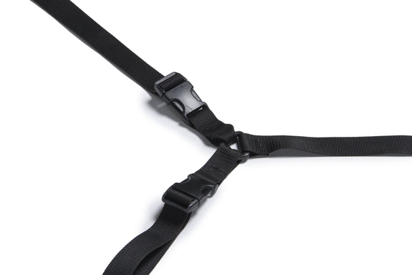 Bed Buckler Tether and Cuff Restraint Kit Black Microfiber straps