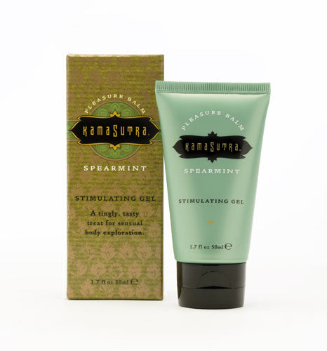 Pleasure Balm Sensations Spearmint stimulating gel for increased arousal, perfect as intimate wellness accessory.
