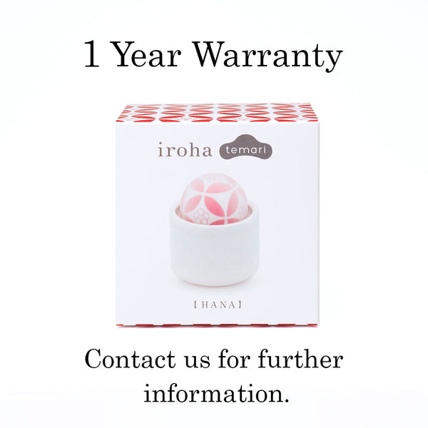 Temari HANA product box with 1-year warranty, sex toys Idaho