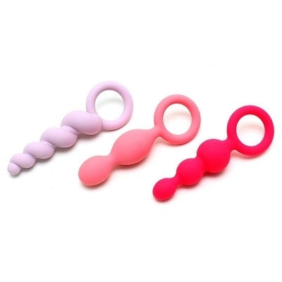 Booty Call (set of 3) (Colored) - pink, purple, red - sex toys Idaho