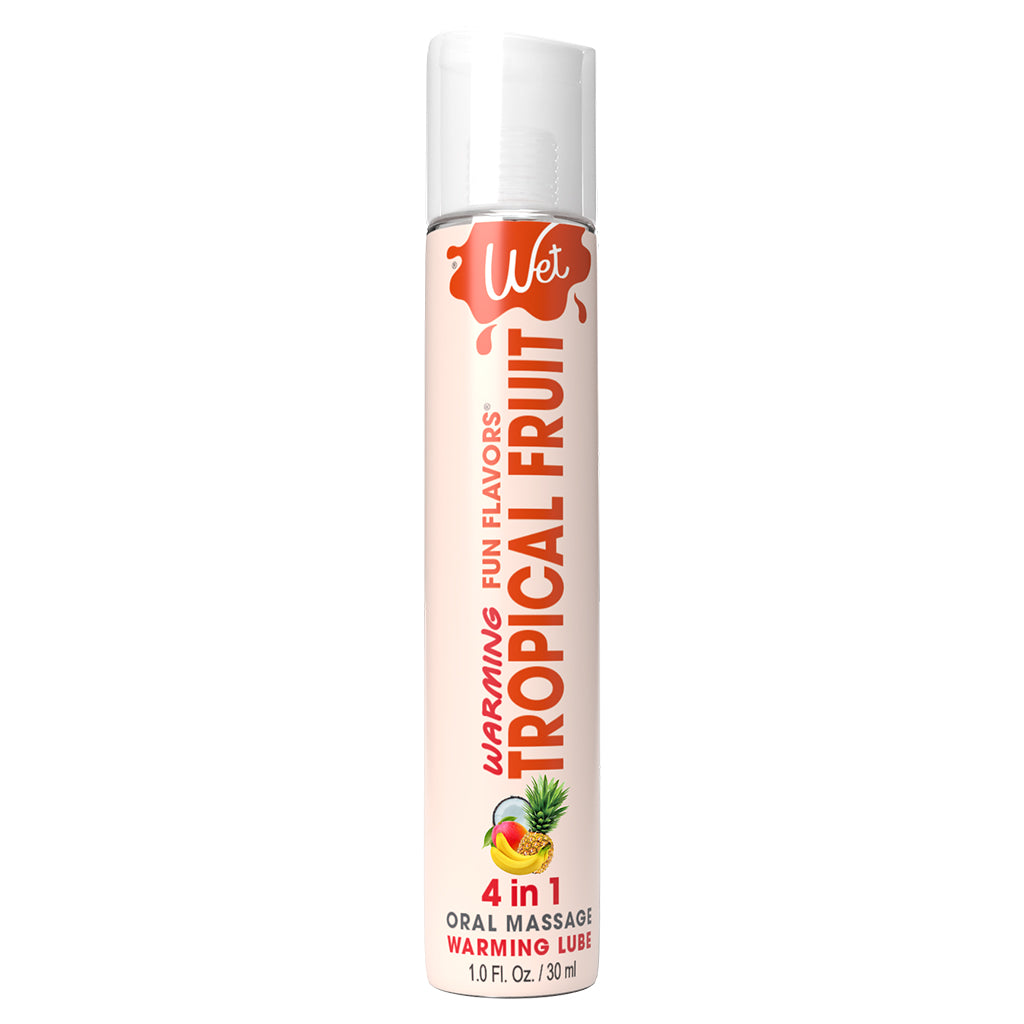 Fun Flavours Tropical Explosion 1 Fl. Oz. / 30 ml. warming lube for intimate wellness and sexual health.