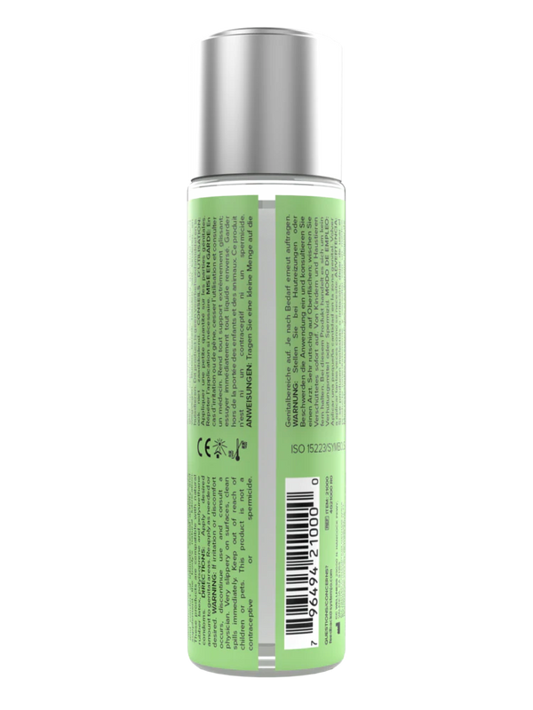 JO Cocktails - Mojito Flavored Lubricant - 2 floz 60 mL back view, perfect for sex toys Idaho