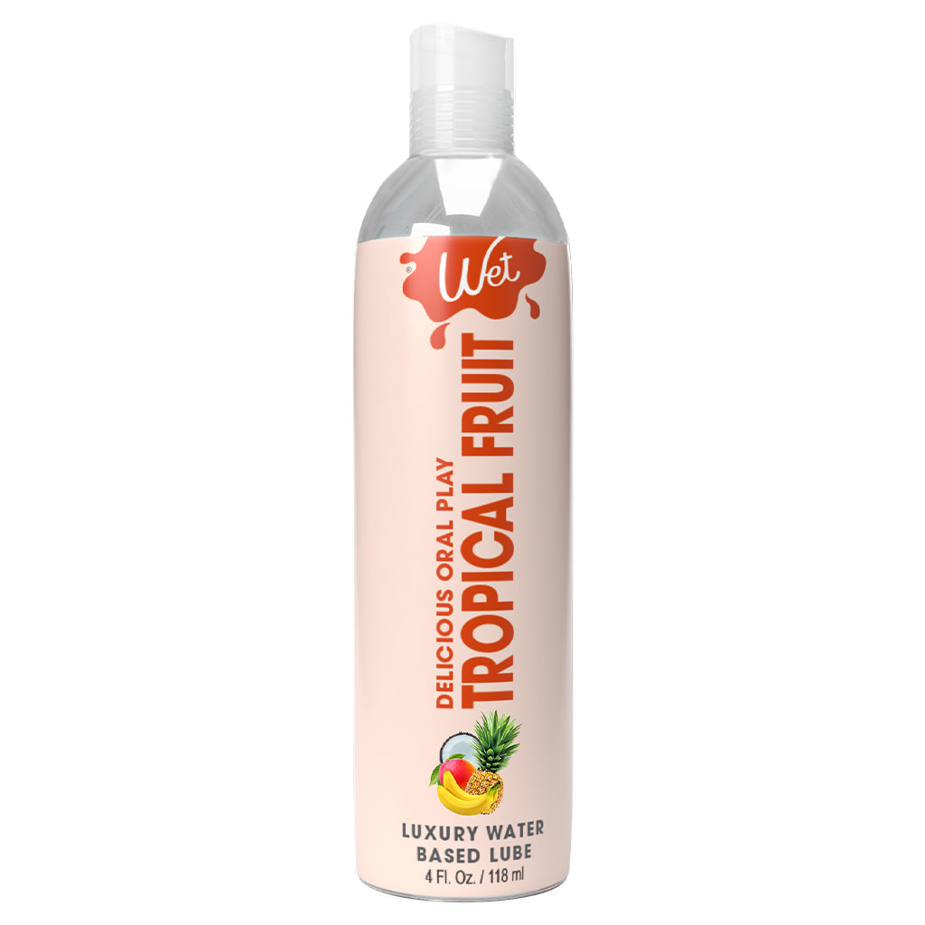 Tropical Fruit 4 Fl. Oz. / 118 ml., premium water-based lube for enhanced sexual pleasure. Perfect for adults.