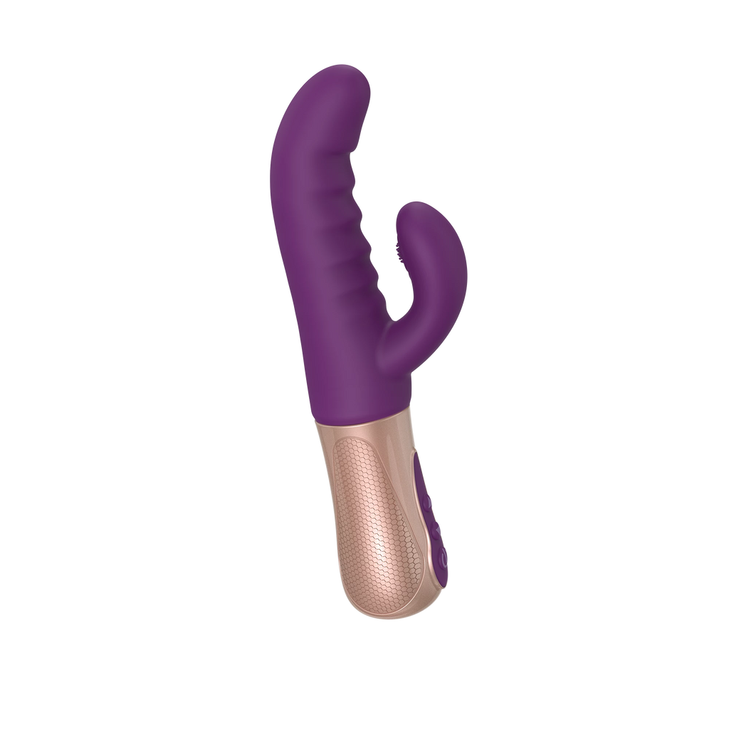 SASSY BUNNY - PURPLE RAIN dual motor rabbit vibrator for intense stimulation and pleasure, ideal for couples and solo play.