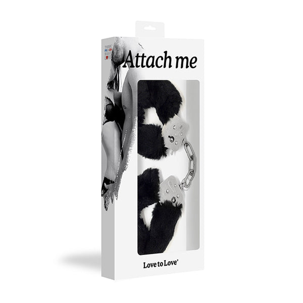 ATTACH ME - HANDCUFFS BLACK packaging for couples pleasure toys Idaho