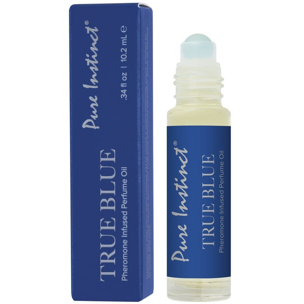 True Blue .34oz | 10mL - Pheromone Infused Perfume Oil Roll-On for enhancing allure in Boise, Idaho's adult store.