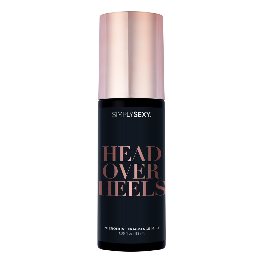 SIMPLY SEXY PHEROMONE BODY MIST - HEAD OVER HEELS - 3.35 floz | 99mL bottle for enhancing intimacy and allure.