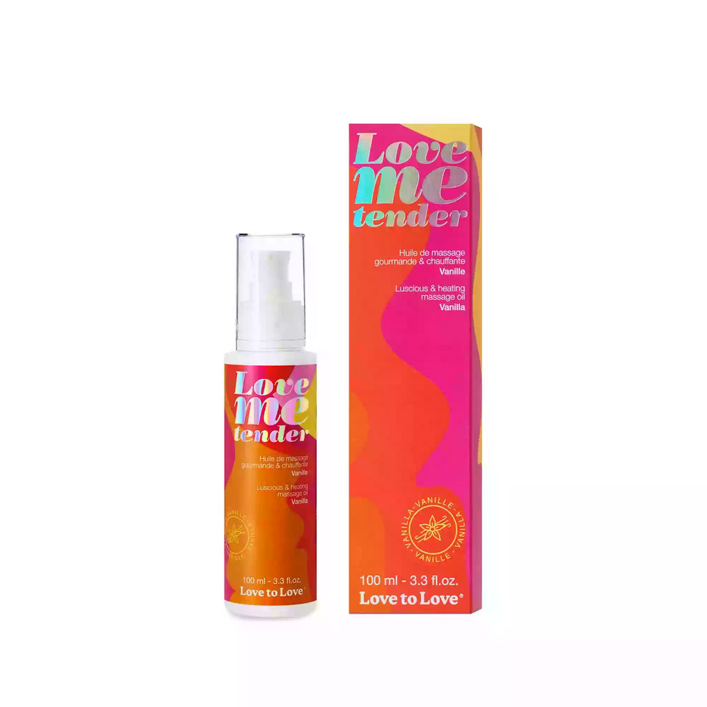 LOVE ME TENDER - MASSAGE OIL - VANILLA 100ML / 3.3FL.OZ. for body massage, sensual pleasure and intimate wellness.