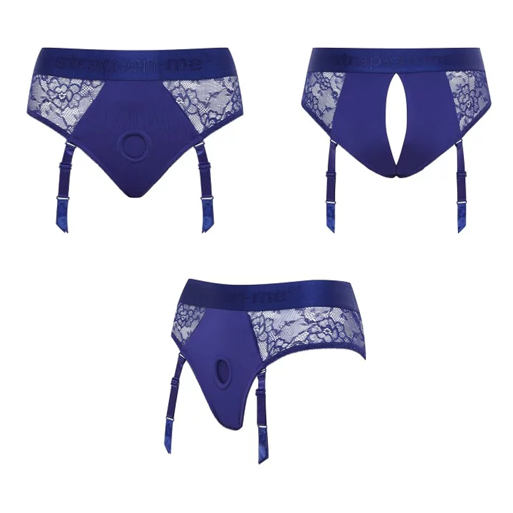 HARNESS LINGERIE DIVA - XL - NIGHT BLUE for couples toys Idaho