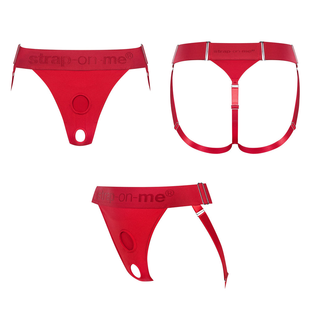 HARNESS LINGERIE UNIQUE - ONE SIZE - RED for pleasure toys Idaho