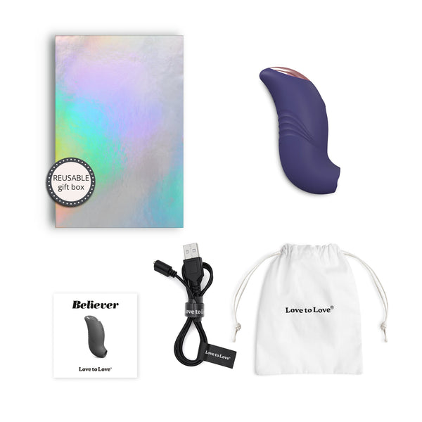 BELIEVER - MIDNIGHT INDIGO with gift box, charger, and pouch