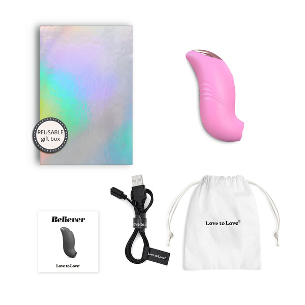 BELIEVER - PINK PASSION adult toys Idaho in reusable gift box.