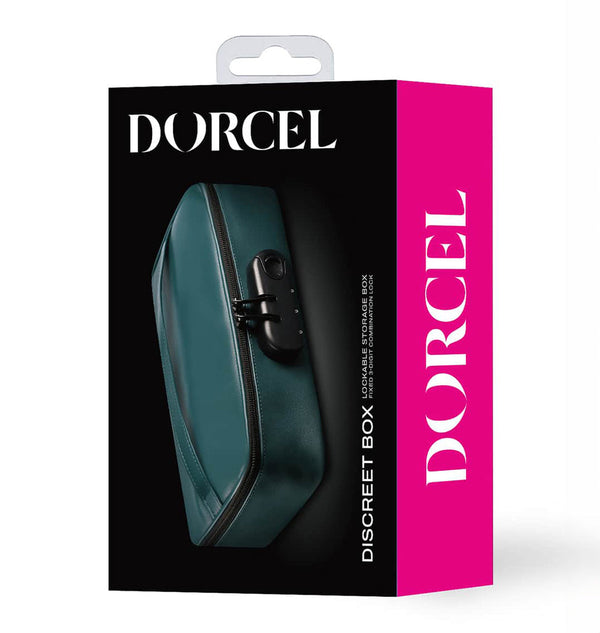 DISCREET BOX LUXURY GREEN packaging for safe storage of sex toys and adult toys, featuring a fixed lock system.