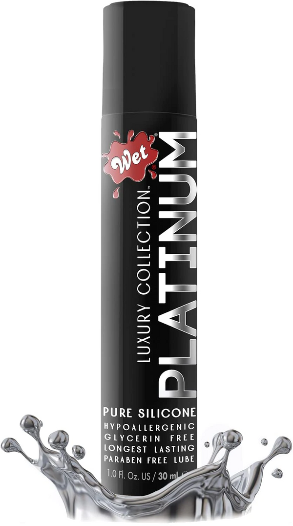 Platinum® Silicone Lubricant 1 Fl. oz./30mL for enhanced pleasure with sex toys, adult toys, and intimate wellness.