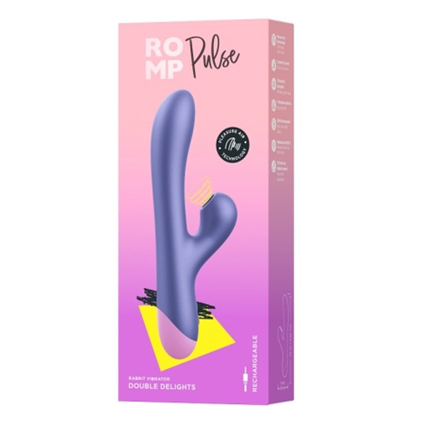 ROMP Pulse rabbit vibrator packaging for sex toys Idaho
