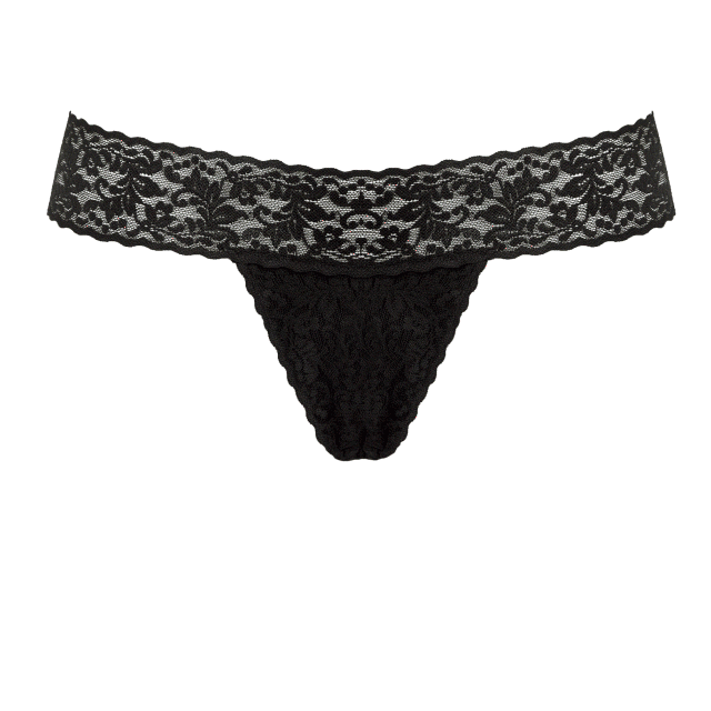 SECRET PANTY 2 - BLACK ONYX lace thong for couples toys Idaho
