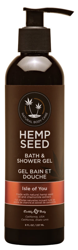 Hemp Seed Bath & Shower Gel Isle of You 8 fl oz / 237 ml for nourishing skin, part of premium bath & body intimate care.