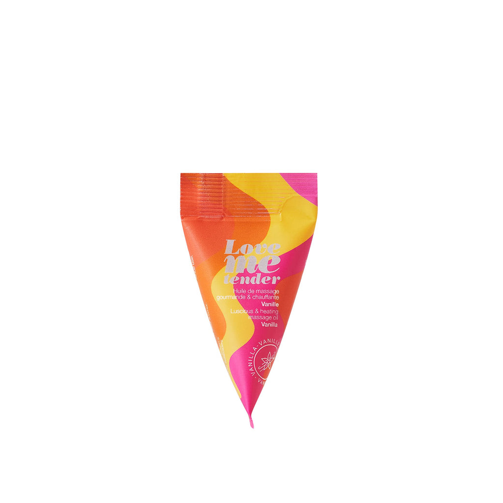 BERLINGOTS LOVE ME TENDER-MASSAGE OIL-VANILLA 10ML/0.33FL.OZ. packaging for intimate pleasure.
