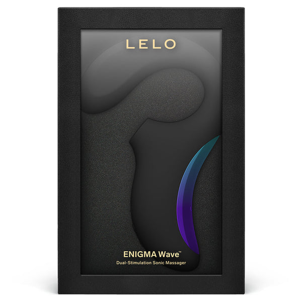 ENIGMA Wave Black dual-stimulation sonic massager, premium sex toys for men and women, discreet delivery adult toys.