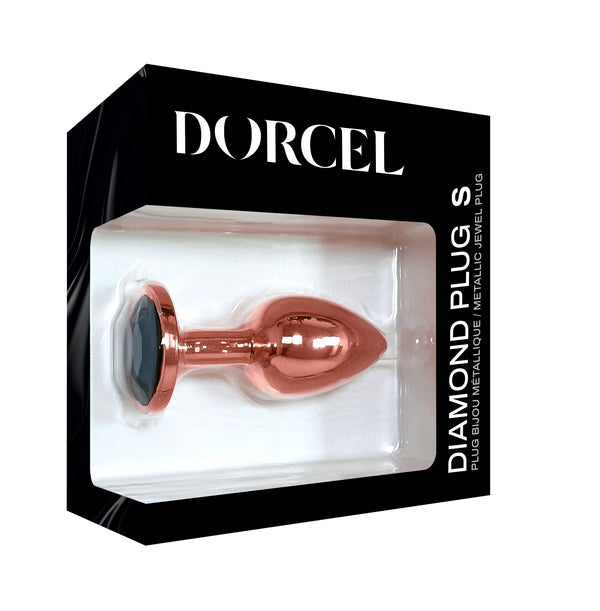 Diamond Plug Rose Gold Small in elegant packaging for anal pleasure, available at Boise sex toys store.