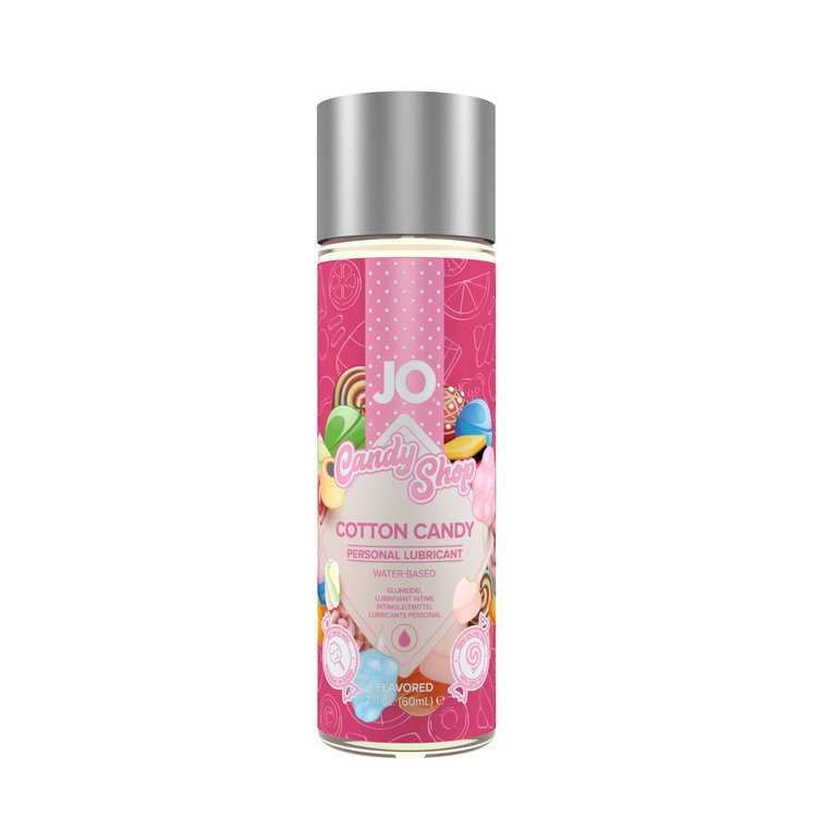 JO Candy Shop - Cotton Candy - Lubricant 2 floz / 60 mL, enhance intimacy with this delicious flavored lube for sex toys.