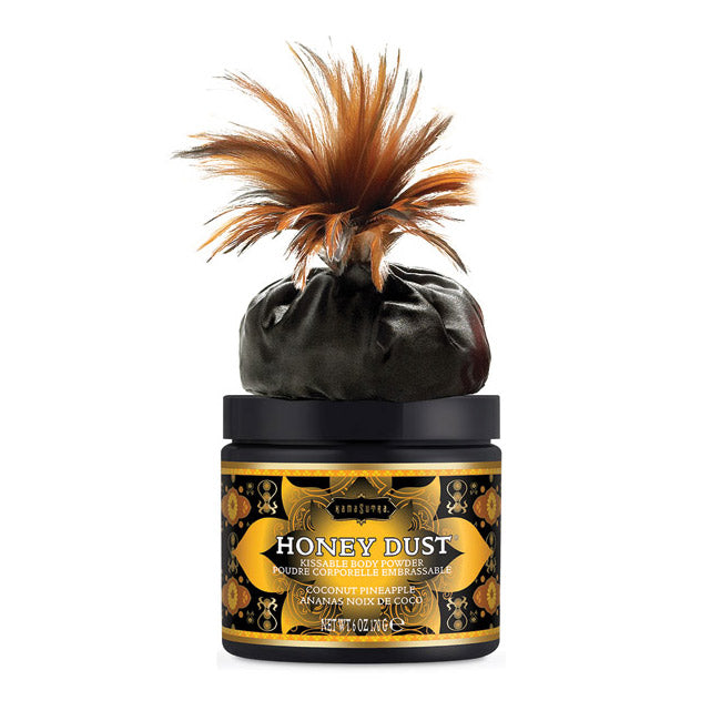 Honey Dust Body Powder Coconut Pineapple (6oz) for silky-soft skin, perfect for pleasure toys and intimate wellness.