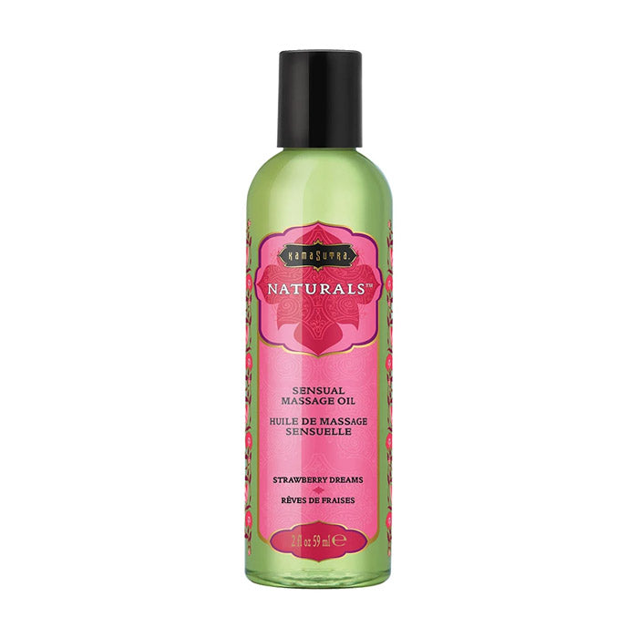 Naturals Massage Oil Strawberry Dreams (2oz) for intimate use