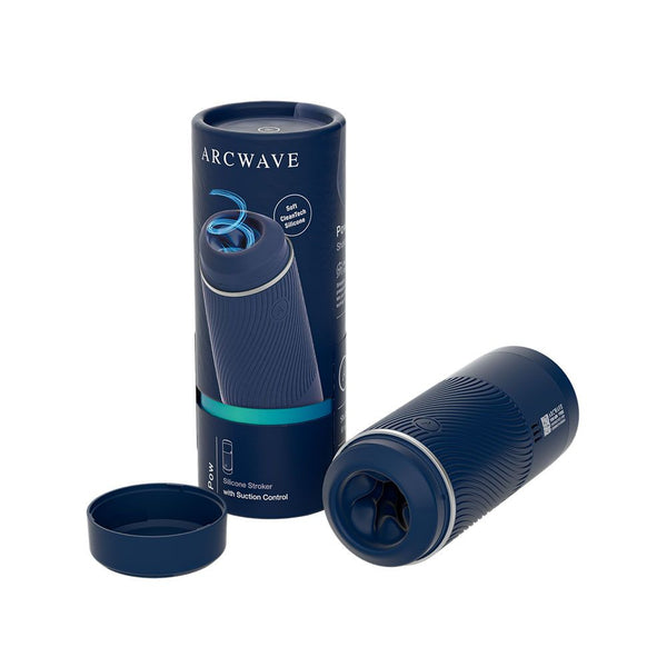 Pow - Blue manual stroker with suction control, Idaho sex toys