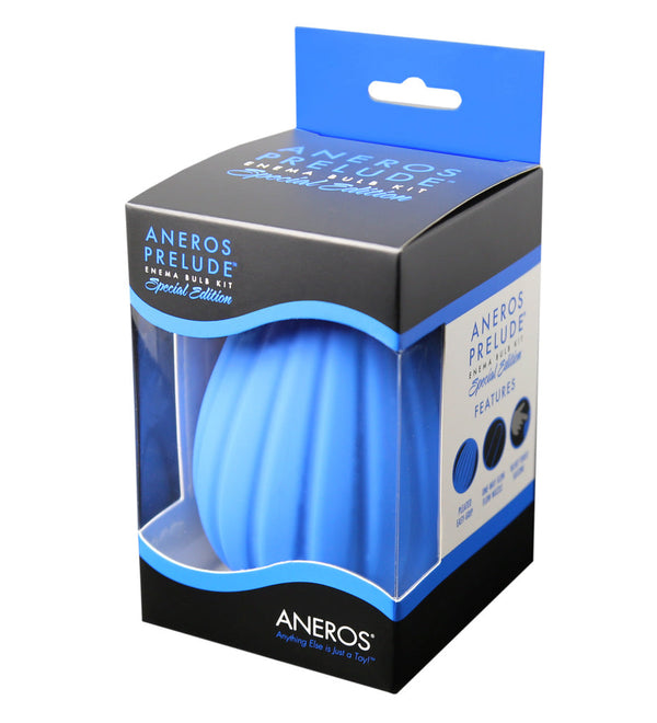 Aneros Prelude Enema Bulb - Blue packaging for adult toys Idaho