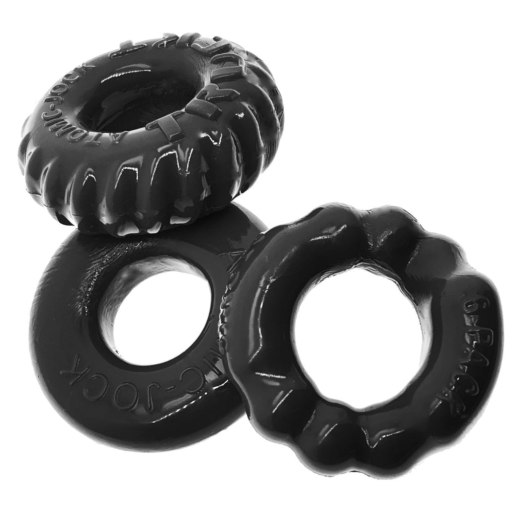BONEMAKER 3-pack boner cockring kit - BLACK for intimacy toys Idaho