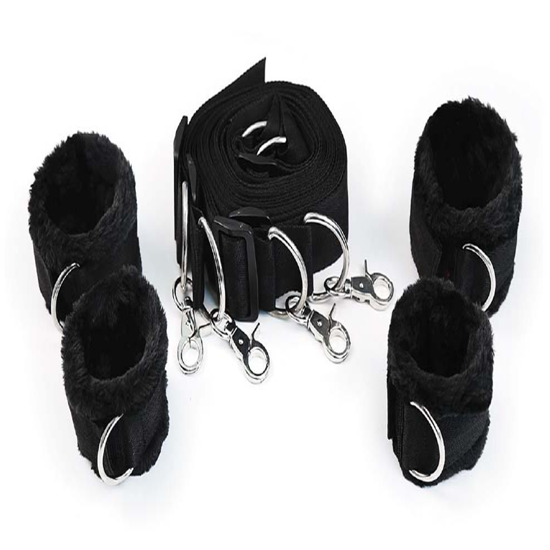 BR1 UNDER THE BED RESTRAI - BLACK, adjustable plush cuffs for couples, perfect sex toys for men and women, adult store Idaho.