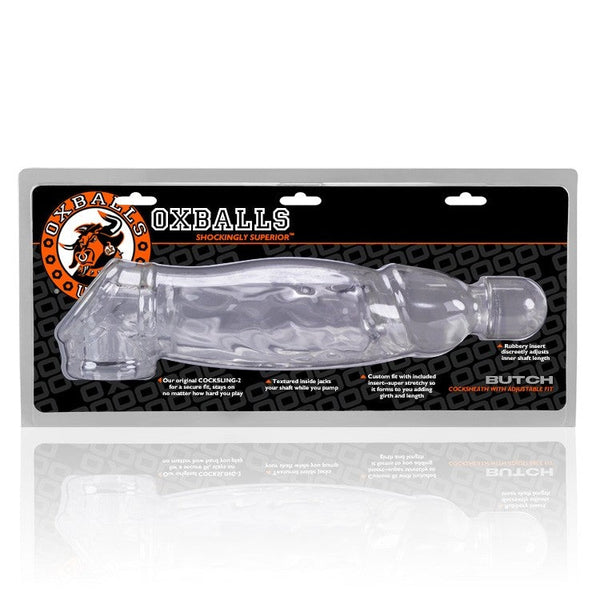 BUTCH, cocksheath -CLEAR with packaging, perfect for sex toys Idaho