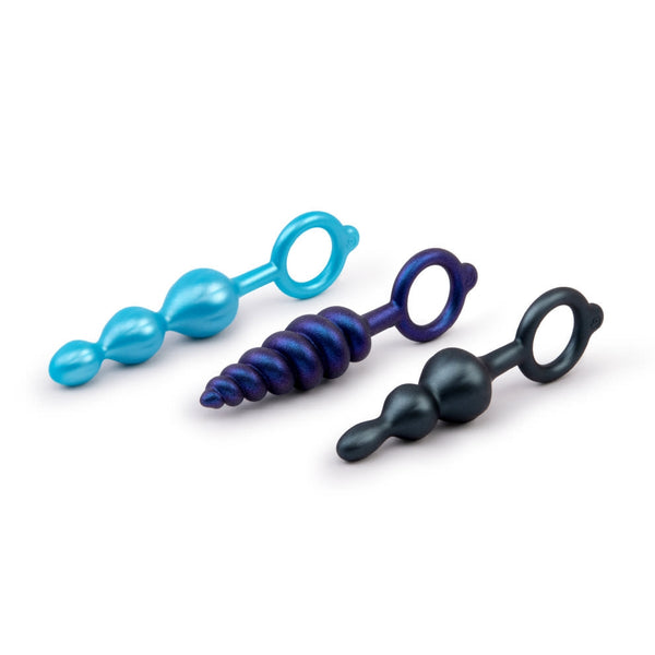 BEADED BUTTIES BUNDLE - 3-piece anal plug set for pleasure