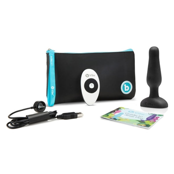 NOVICE PLUG | BLACK - Premium beginner butt plug with remote