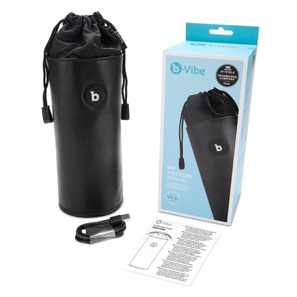 B-VIBE UV STERILIZER for sex toys Idaho, discreet sanitizing pouch.