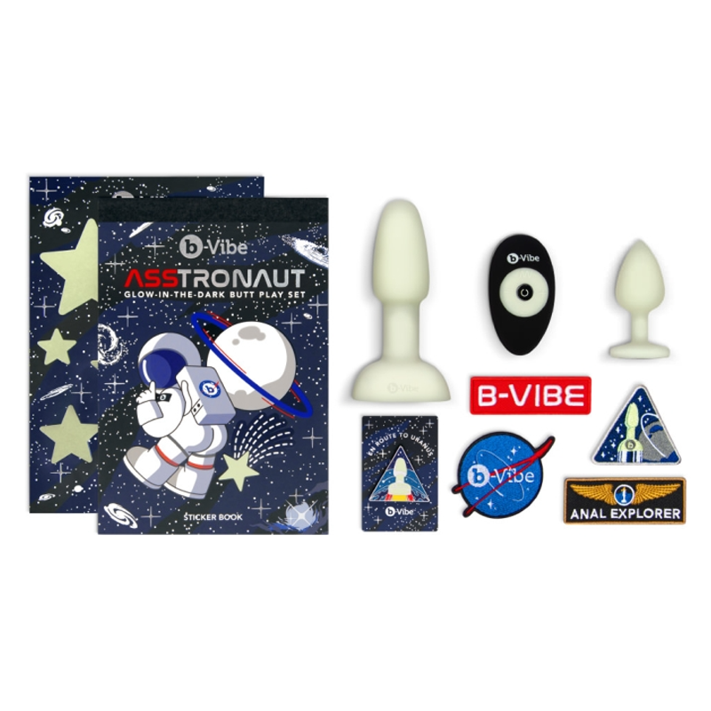 ASSTRONAUT GLOW-IN-THE-DARK BUTT PLAY SET for anal pleasure