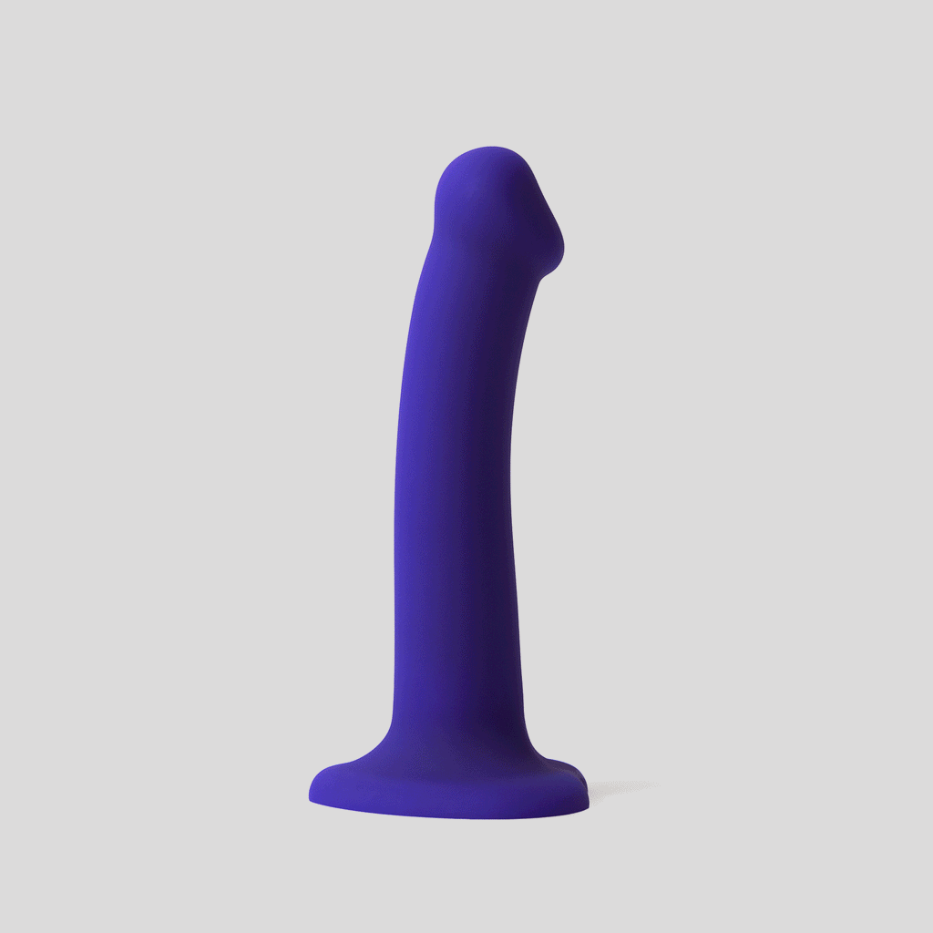 GLOW-LED DILDO PURPLE - M for intimate pleasure Idaho