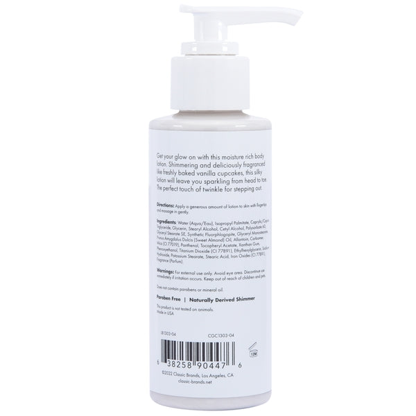 GLOW Silver Shimmer Lotion - Silver 4oz | 118mL product details