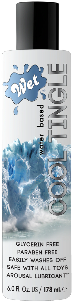 Cool Tingle Water Based 6 Fl. Oz./178mL lubricant for sex toys