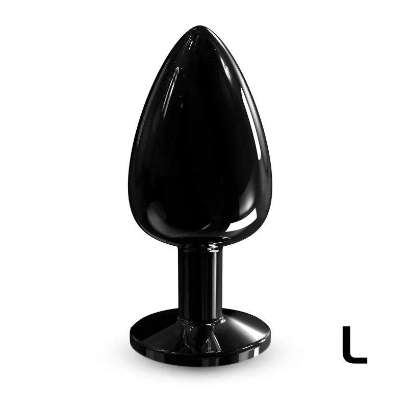DIAMOND PLUG BLACK L - premium anal toy for pleasure Idaho
