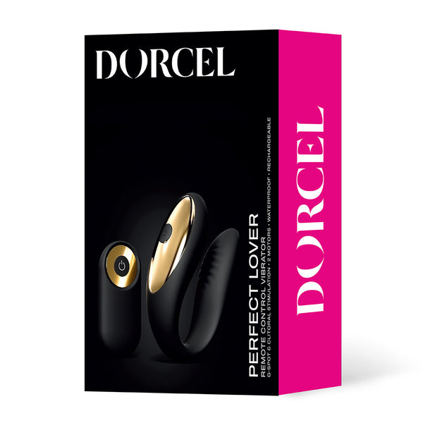 Packaging of PERFECT LOVER remote control vibrator, a premium sex toy for couples, discreet delivery adult toys for intimate wellness.