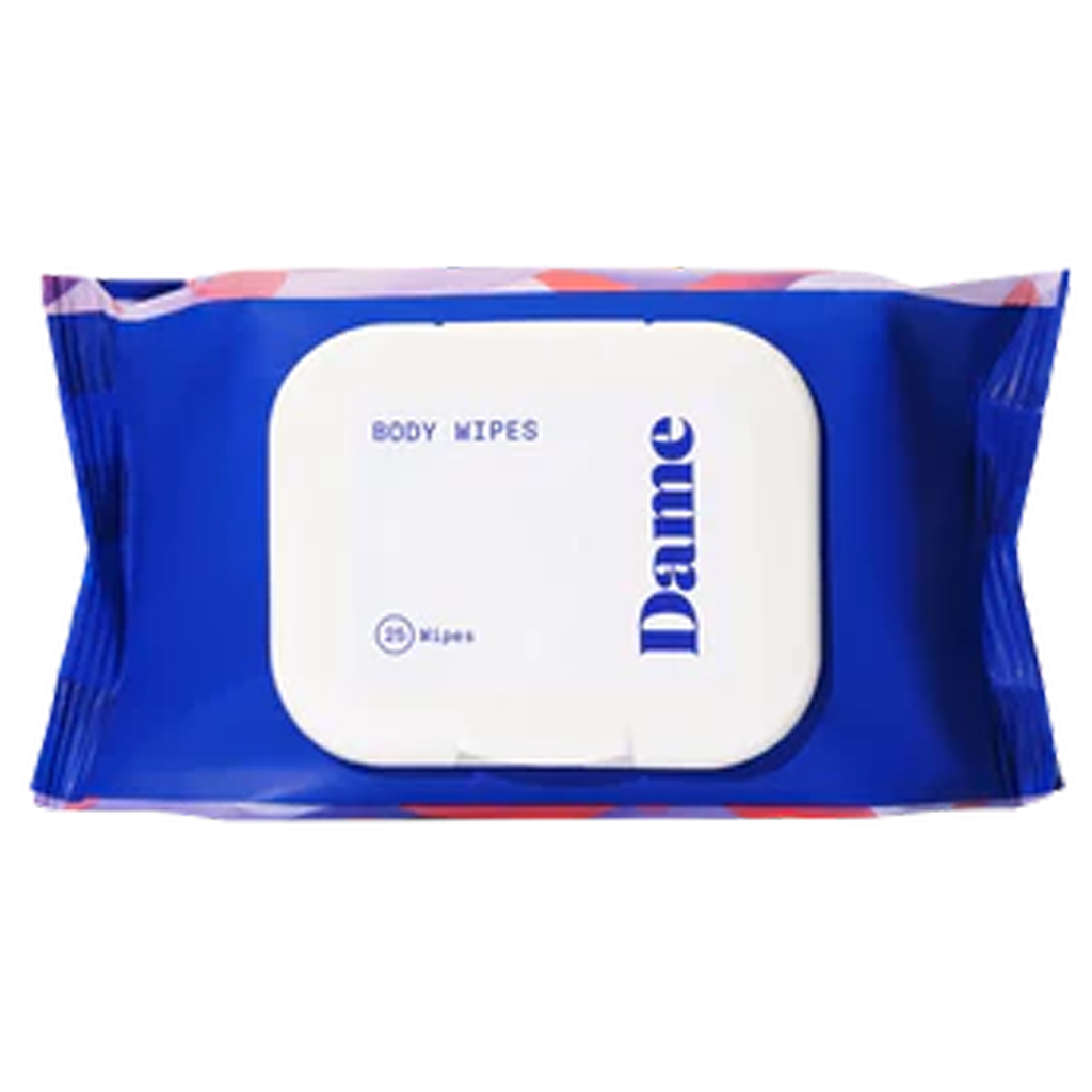 Body Wipes - 25 packaged for discreet use, pH balanced.