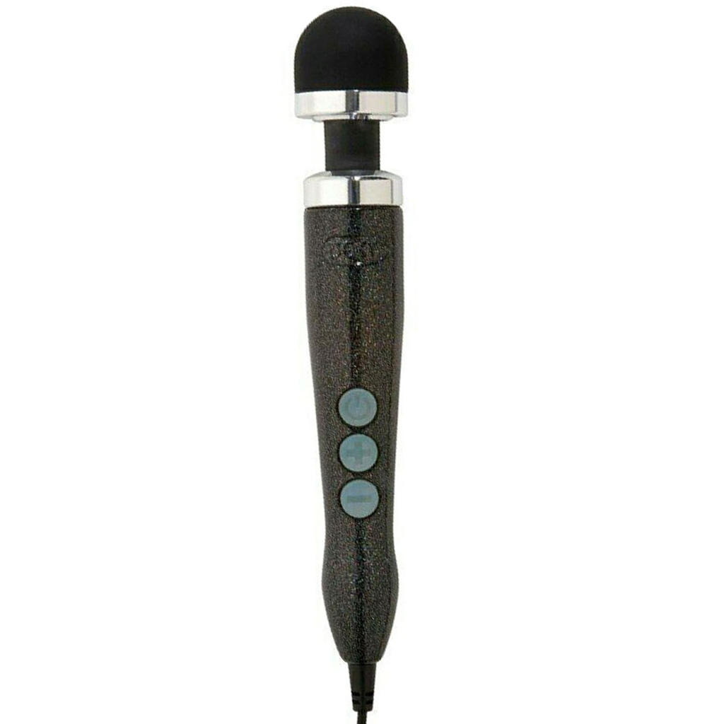 Die Cast 3 - Disco Black compact wand massager in black