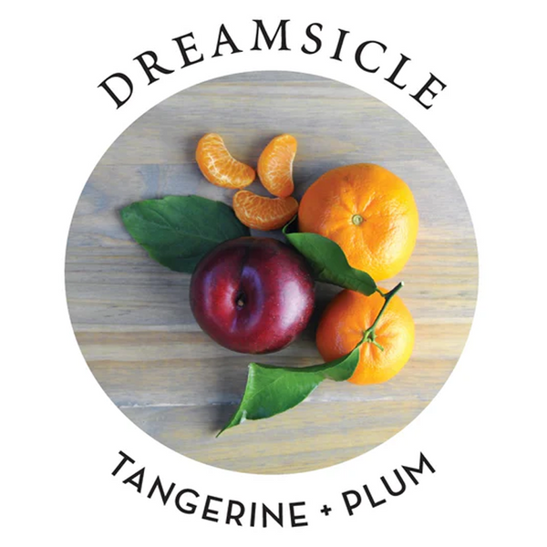 Massage Oil Dreamsicle Scent 2 fl oz / 60 ml featuring tangerines and plum for a refreshing massage experience.