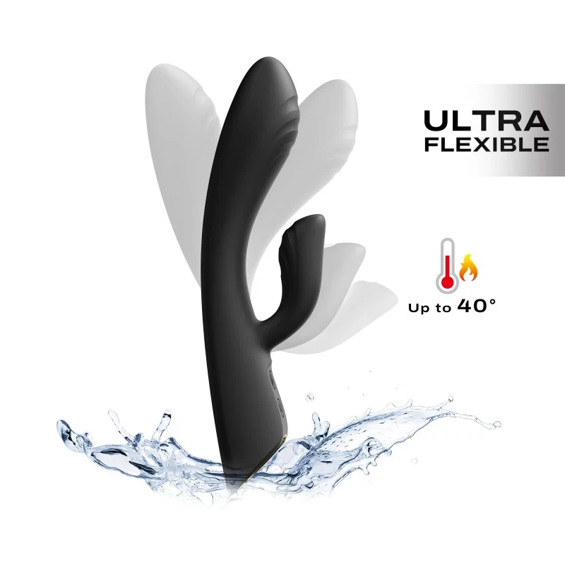 FLEXI RABBIT BLACK ultra flexible vibrator in water for pleasure