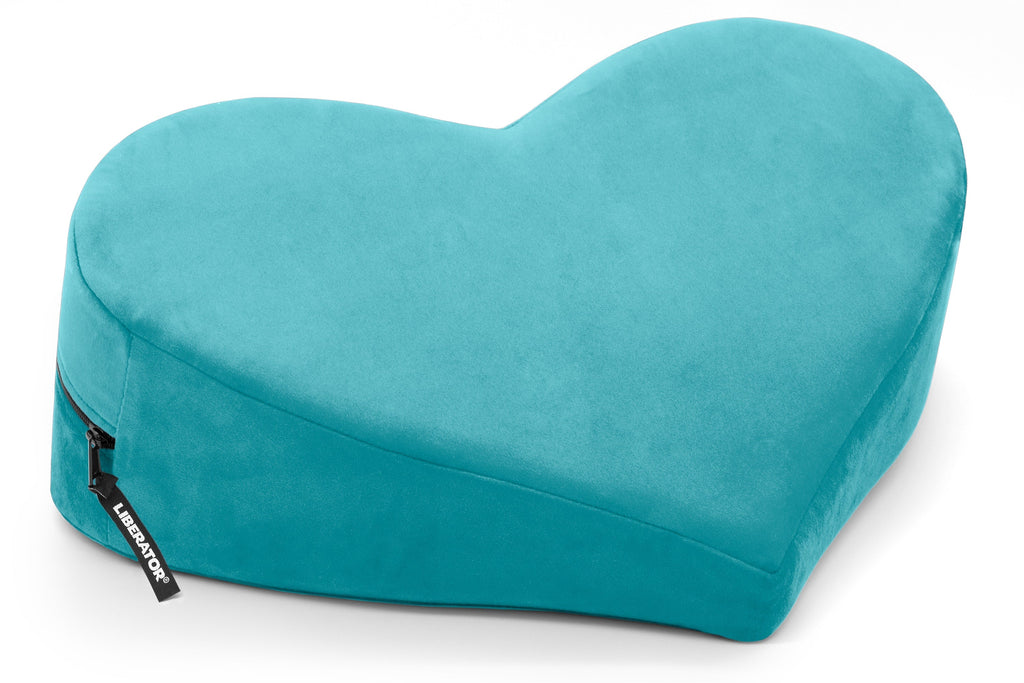 Heart Wedge Teal Microvelvet for deeper angles in intimacy toys Idaho