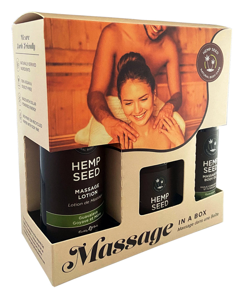 Massage in A Box Guavalava - aromatic hemp seed products